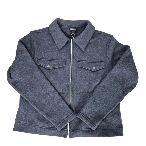 Patagonia Jackets & Blazers - Patagonia Better Sweater Womens Large  Blue Zippered Chore Jacket 26115 NEW